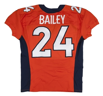 2014 Champ Bailey Game Used Denver Playoff (1/12/14) Broncos Jersey (Panini and Broncos COA)